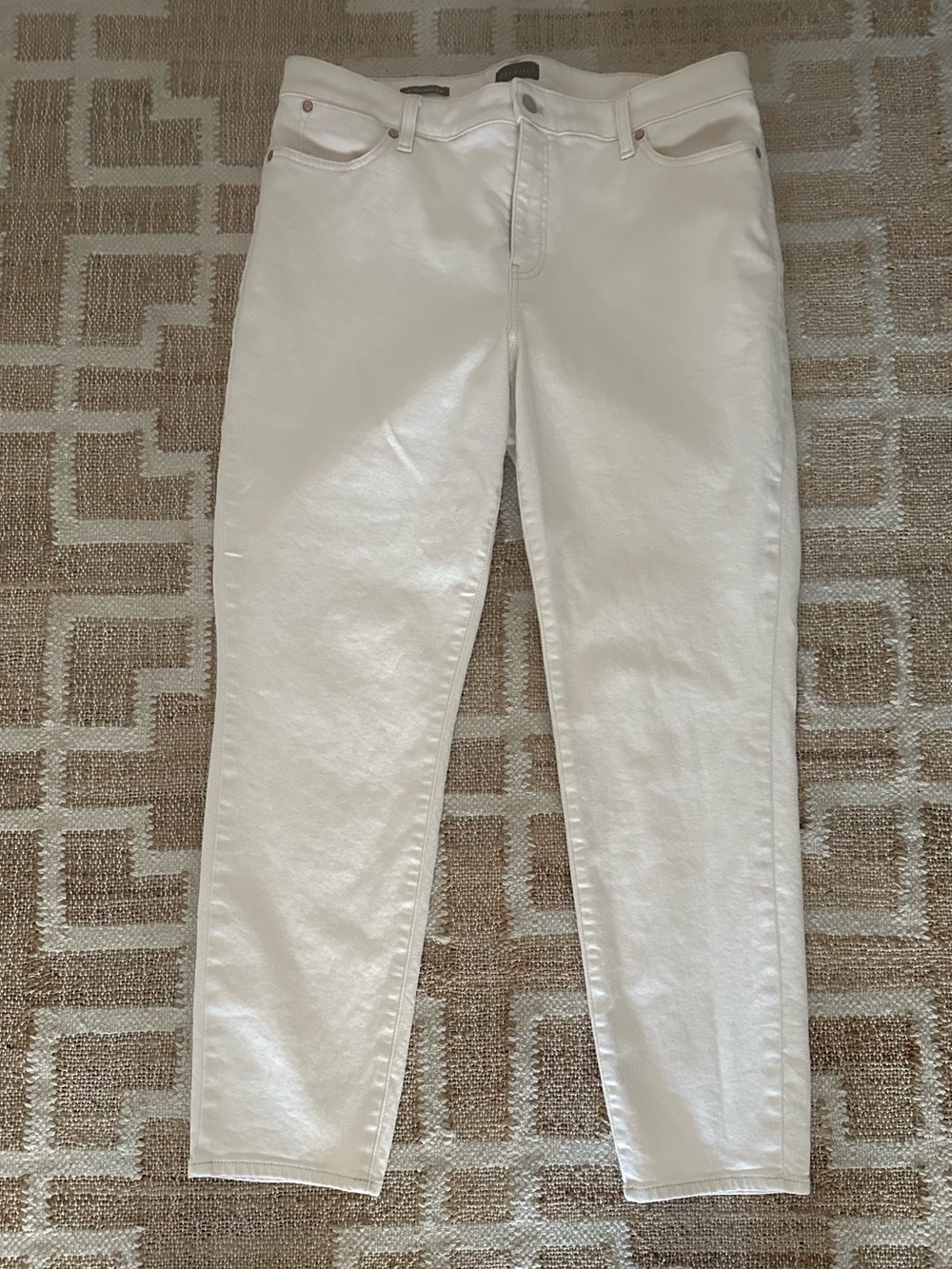 Talbots Natural Slim Ankle Jeans Sz 14 EUC